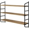 Clayre & Eef Estantería de pared 50610 marrón 60x15x50 cm