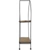 Clayre & Eef Estante de hierro con madera 50620 marrón 27x14x57 cm