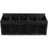 Clayre & Eef 5H0518 Estantería de Pared 60x13x28 cm Armario Negro