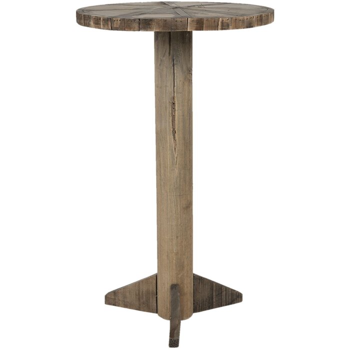 Clayre & Eef 5H0550 Mesa auxiliar Ø 38x62 cm Marrón