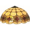 LumiLamp 5LL-5427 Pantalla Tiffany Ø 50 cm Beige, Rojo