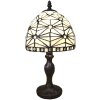 LumiLamp 5LL-6105 Lámpara de mesa Tiffany Ø 18x33 cm E14-máx 1x25W Beige