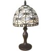 LumiLamp 5LL-6105 Lámpara de mesa Tiffany Ø 18x33 cm E14-máx 1x25W Beige