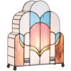 LumiLamp 5LL-6117 Lámpara de mesa Tiffany 30x4x25 cm Beige Lámpara de escritorio