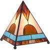 LumiLamp 5LL-6118 Lámpara de mesa Tiffany 26x26x30 cm marrón Lámpara de escritorio