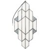 LumiLamp 5LL-6120 Cuadro Tiffany 23x1x50 cm Blanco-Gris