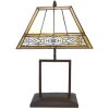 LumiLamp 5LL-6128 Lámpara de mesa Tiffany 28x20x44 cm E27-máx 1x60W Beige