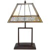 LumiLamp 5LL-6128 Lámpara de mesa Tiffany 28x20x44 cm E27-máx 1x60W Beige