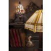 LumiLamp 5LL-6138 Lámpara de mesa Tiffany 13x29 cm E14-máx 1x40W Beige