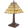 LumiLamp 5LL-6140 Lámpara de mesa Tiffany Ø 20x38 cm E14-máx 1x40W Amarillo