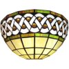 LumiLamp 5LL-6150 Lámpara de pared Tiffany 31x15x21 cm E27-max 1x60W Beige