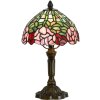 LumiLamp 5LL-6161 Lámpara de mesa Tiffany Ø 21x39 cm E14-máx 1x25W Verde