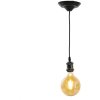 LumiLamp 5LL-95Z Portalámpara colgante 150 cm E27-máx 1x60W Negro