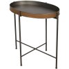 Clayre & Eef 5Y0818 Mesa auxiliar marrón 69x47x66 cm