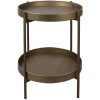 Clayre & Eef 5Y0882 Mesa auxiliar color cobre Ø 52x60 cm