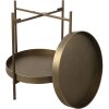 Clayre & Eef 5Y0882 Mesa auxiliar color cobre Ø 52x60 cm