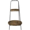 Clayre & Eef 5Y0913 Estantería 2 niveles Marrón Ø 46x75 cm