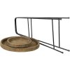 Clayre & Eef 5Y0913 Estantería 2 niveles Marrón Ø 46x75 cm