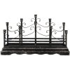 Clayre & Eef 5Y0952 Candelero Negro 79x18x46 cm