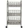 Clayre & Eef 5Y0982 Estante Gris 37x26x80 cm