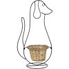 Clayre & Eef 5Y0987 Maceta Interior Perro Negro 35x22x67 cm