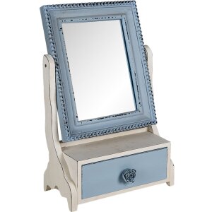 Clayre & Eef 62S242 Espejo de pie Azul 25x14x38 cm