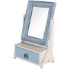 Clayre & Eef 62S242 Espejo de pie Azul 25x14x38 cm