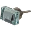 Clayre & Eef 64865 Juego de 4 pomos transparentes 4x3x2 cm