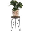 Clayre & Eef 64939 Mesa para plantas marrón Ø 13x22 cm