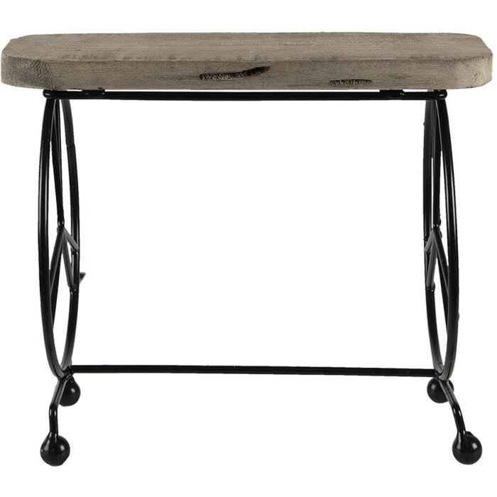 Clayre & Eef 64945 Mesa Jardinera Marrón 26x16x22 cm