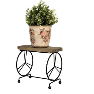 Clayre & Eef 64945 Mesa Jardinera Marrón 26x16x22 cm