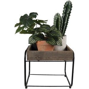 Clayre & Eef 64950 Mesa Jardinera Marrón 32x26x27 cm