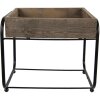 Clayre & Eef 64950 Mesa Jardinera Marrón 32x26x27 cm