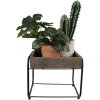 Clayre & Eef 64950 Mesa Jardinera Marrón 32x26x27 cm