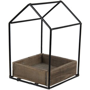 Clayre & Eef 64967 Jardinera Marrón 15x15x23 cm