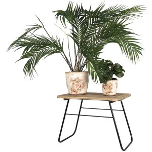 Clayre & Eef 64968 Mesa para Plantas Marrón 46x26x33 cm
