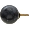 Clayre & Eef 64979 Pomo puerta negro Ø 3x3 cm