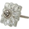 Clayre & Eef 64983 Pomo puerta transparente 4x4x3 cm