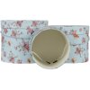 Clayre & Eef 65008 Sombrerera Set de 3 Azul Ø 23x19 cm