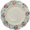 Clayre & Eef 6CE1281 Vajilla Plato llano Azul, Blanco Ø 28x2 cm