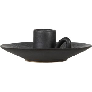 Clayre & Eef 6CE1299 Candelero Gris Ø 13x4 cm