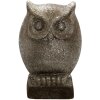 Clayre & Eef 6CE1306 Búho Decorativo Gris 15x10x23 cm