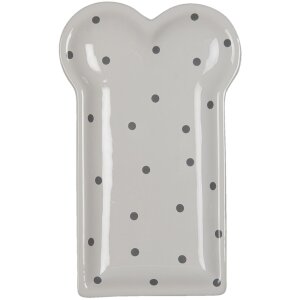 Clayre & Eef 6CE1366 Vajilla Plato Desayuno Blanco...