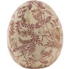 Clayre & Eef 6CE1402L Huevo Deco Rosa, Beige Ø 14x16 cm