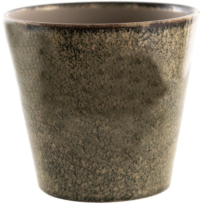 Clayre & Eef 6CE1407L Macetero para interior Verde, Marrón, Beige Ø 17x16 cm