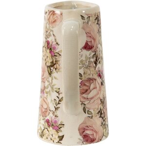 Clayre & Eef 6CE1413L Jarra Decorativa Rosa 20x13x25 cm