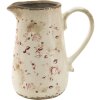 Clayre & Eef 6CE1416 Jarra Decorativa Rosa, Beige 16x11x18 cm