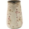 Clayre & Eef 6CE1416 Jarra Decorativa Rosa, Beige 16x11x18 cm