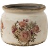 Clayre & Eef 6CE1419M Maceta de interior rosa, beige Ø 15x13 cm