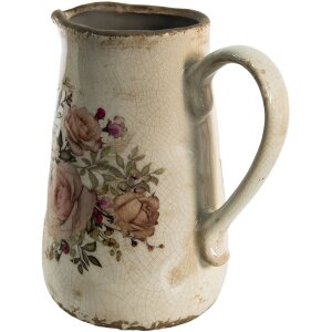 Clayre & Eef 6CE1420 Jarra Decorativa Rosa, Beige...